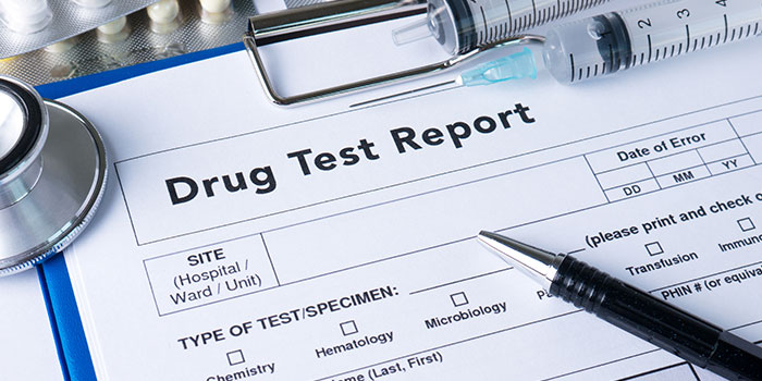 a drug test report form